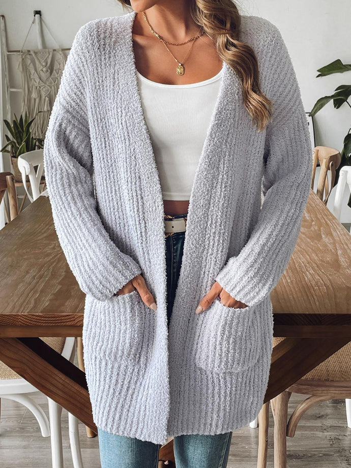 Open Front Long Sleeve Cardigan (3 colors)