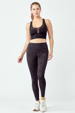 Load image into Gallery viewer, Black Leopard Leggings