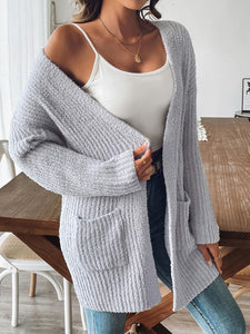 Open Front Long Sleeve Cardigan (3 colors)