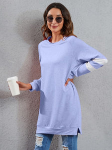 Full Size Striped Round Neck Long Sleeve T-Shirt (4 colors)