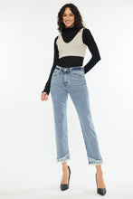 Load image into Gallery viewer, Kancan Raw Hem High Rise Straight Jeans