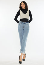 Load image into Gallery viewer, Kancan Raw Hem High Rise Straight Jeans