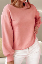 Load image into Gallery viewer, Bow Round Neck Long Sleeve Sweatshirt