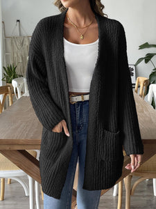 Open Front Long Sleeve Cardigan (3 colors)