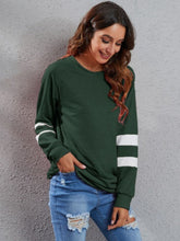 Load image into Gallery viewer, Full Size Striped Round Neck Long Sleeve T-Shirt (4 colors)