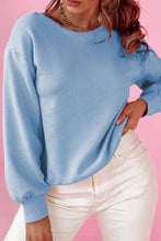 Load image into Gallery viewer, Bow Round Neck Long Sleeve Sweatshirt