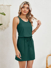 Load image into Gallery viewer, Eyelet Scoop Neck Sleeveless Dress ( 7 colors)