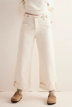 Load image into Gallery viewer, Washed Wide Leg Jeans with Pockets