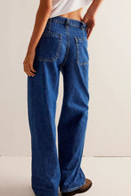 Load image into Gallery viewer, Washed Wide Leg Jeans with Pockets