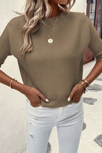 Load image into Gallery viewer, Round Neck Half Sleeve Knit Top
