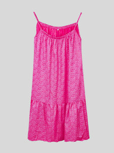 Full Size Printed Sleeveless Mini Cami Dress (multiple colors)