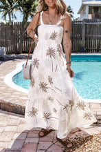 Load image into Gallery viewer, Smocked Printed Wide Strap Dress