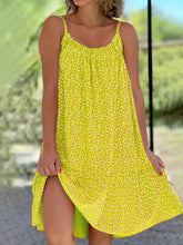 Load image into Gallery viewer, Full Size Printed Sleeveless Mini Cami Dress (multiple colors)