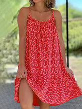Load image into Gallery viewer, Full Size Printed Sleeveless Mini Cami Dress (multiple colors)