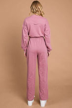 Load image into Gallery viewer, Culture Code Full Size Button Up Drawstring Waist Straight Jumpsuit